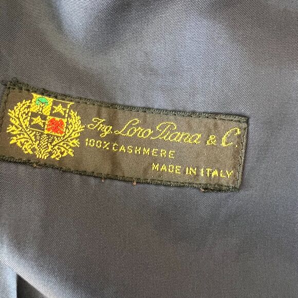 Vintage Loro Piana Bäumler Galant 100% Cashmere Blazer Black Italy Mens Sz. Med - Picture 12 of 16